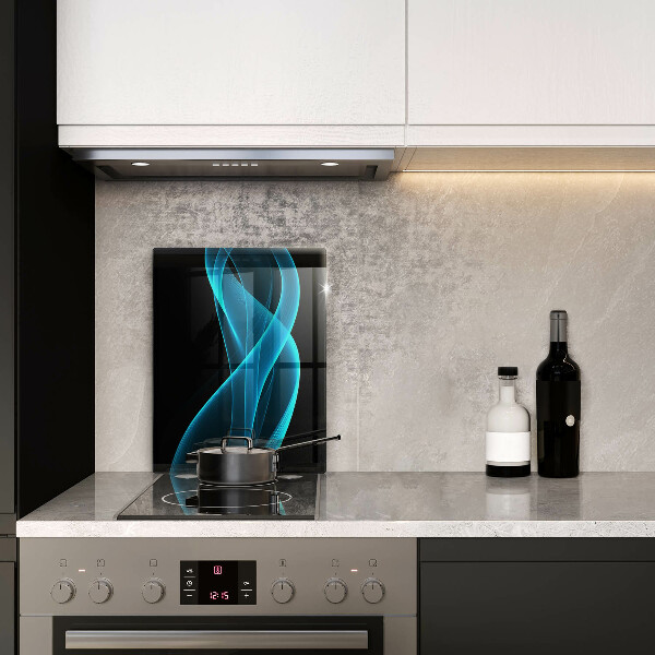Protection pour plaque de cuisson Abstraction bleue