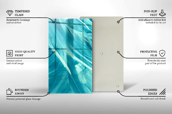 Protection pour plaque de cuisson Plumes délicates