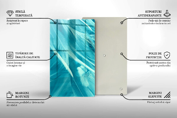 Protection pour plaque de cuisson Plumes délicates