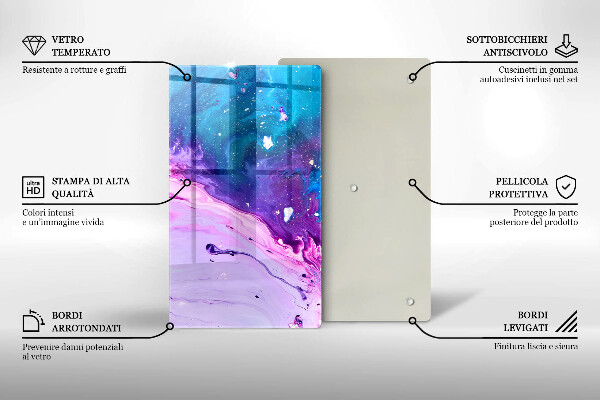 Protection pour plaque de cuisson Encres d'abstraction
