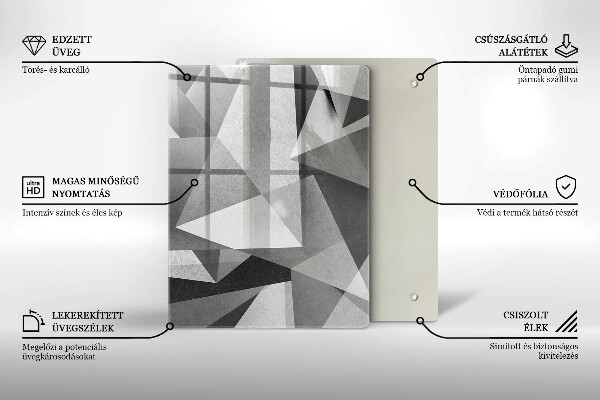 Protection pour plaque de cuisson Encres d'abstraction