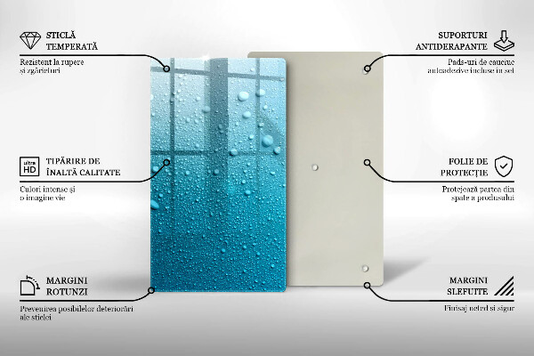 Protection pour plaque de cuisson Gouttes d'eau