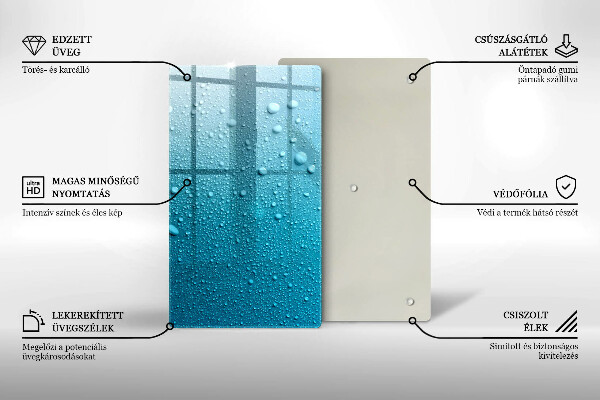 Protection pour plaque de cuisson Gouttes d'eau