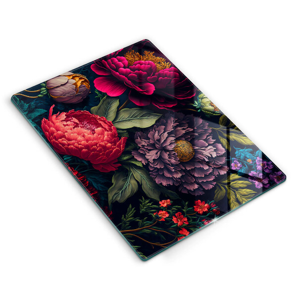 Protection pour plaque de cuisson Belles fleurs