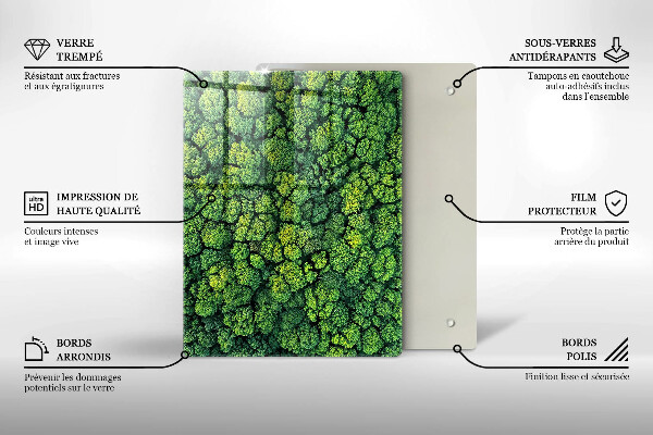 Protection pour plaque de cuisson Belles fleurs