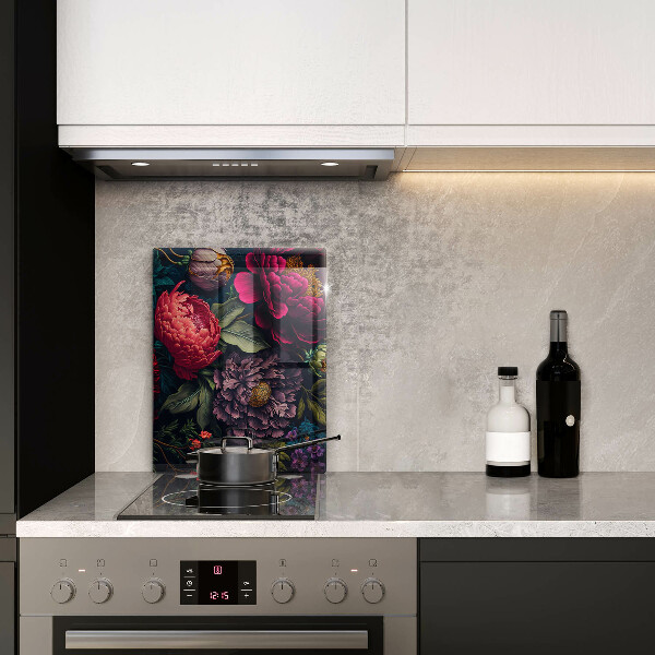 Protection pour plaque de cuisson Belles fleurs