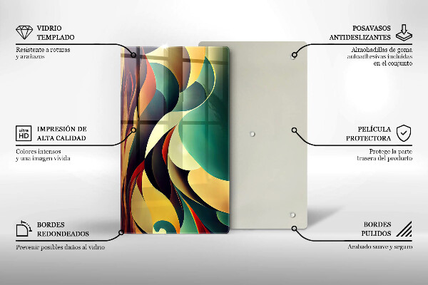 Protection pour plaque de cuisson Abstraction de forme