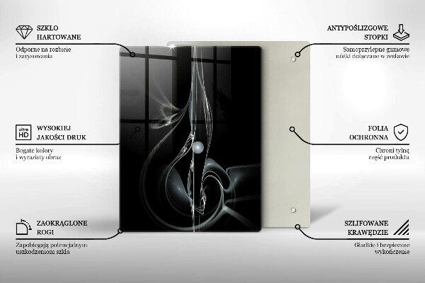 Planche à découper verre Bouquet de roses délicates