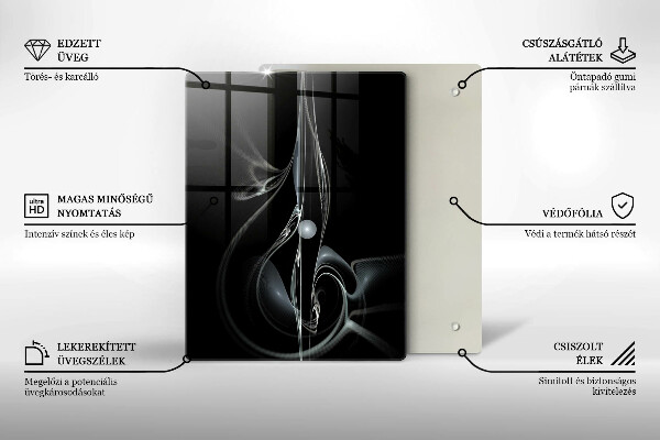 Planche à découper verre Bouquet de roses délicates