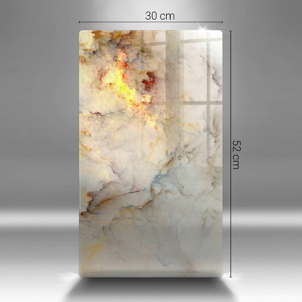 Protection pour plaque de cuisson Texture de marbre avec de l'or