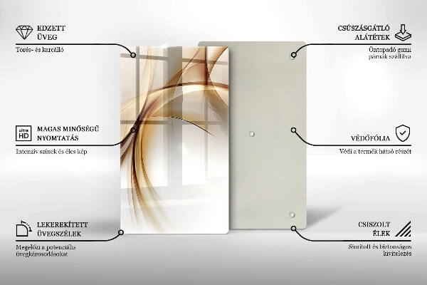 Planche à découper verre Formes abstraites