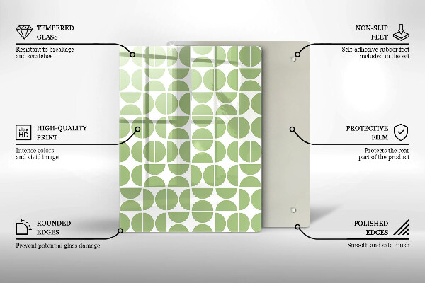 Planche à découper verre Formes abstraites