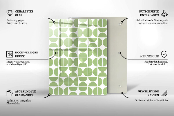 Planche à découper verre Formes abstraites