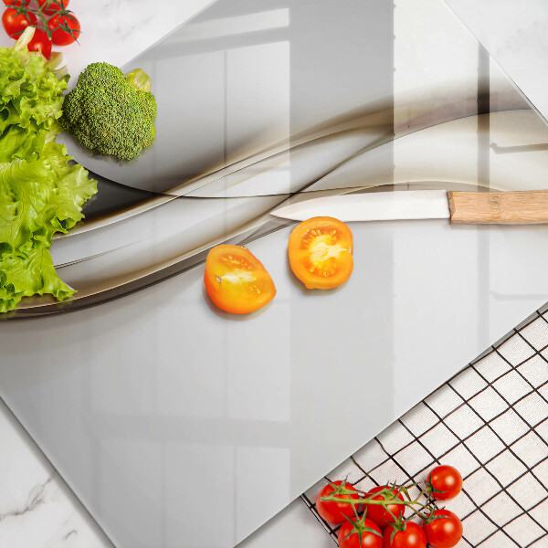 Planche à découper verre Abstraction de lignes douces