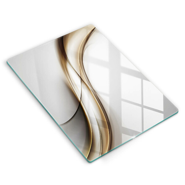 Planche à découper verre Abstraction de lignes douces