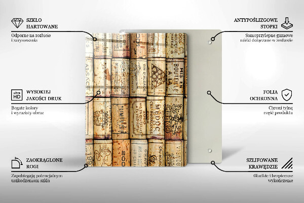 Planche à découper verre Abstraction de lignes douces