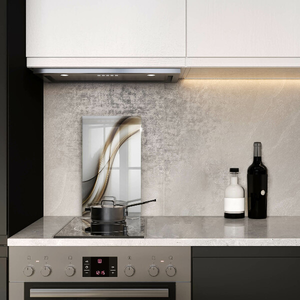 Planche à découper verre Abstraction de lignes douces