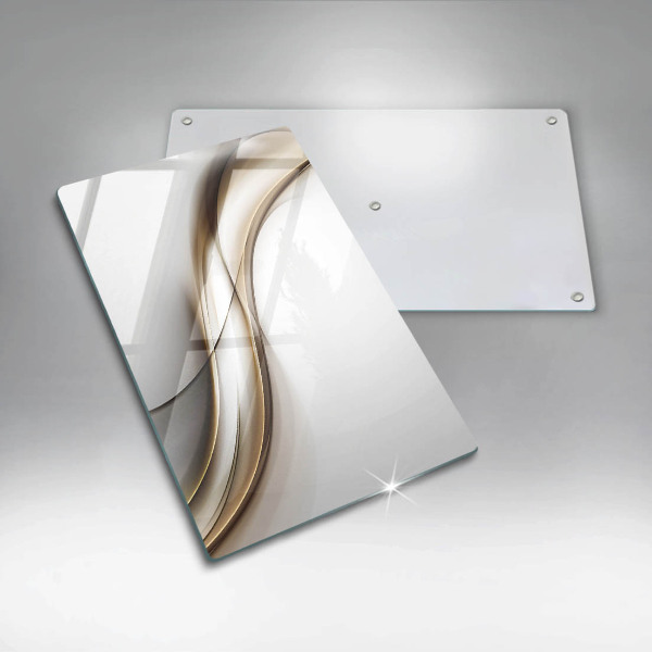 Planche à découper verre Abstraction de lignes douces