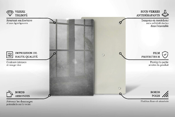 Planche à découper verre Fond de texture de béton