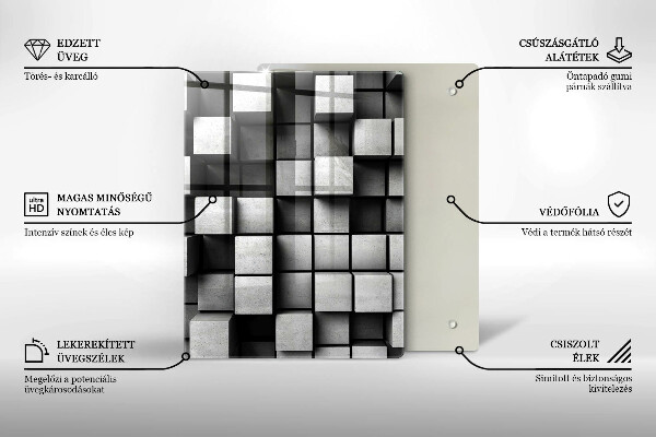 Planche à découper verre Fond de texture de béton