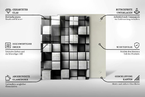 Planche à découper verre Fond de texture de béton