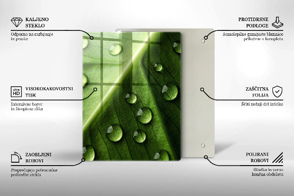 Planche à découper verre Carreaux décoratifs