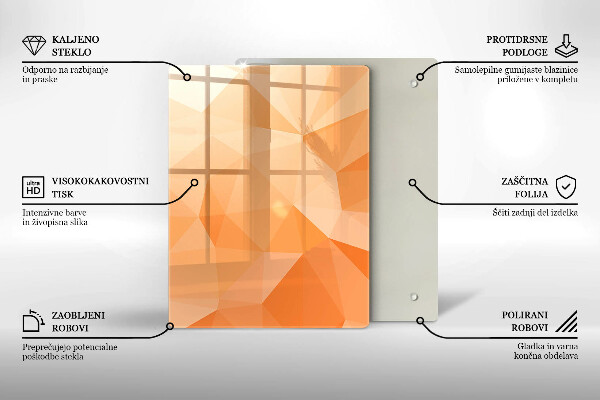 Protection pour plaque de cuisson Abstraction bleu marine