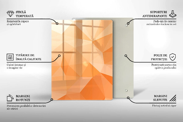 Protection pour plaque de cuisson Abstraction bleu marine