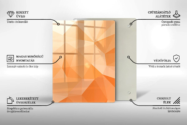 Protection pour plaque de cuisson Abstraction bleu marine