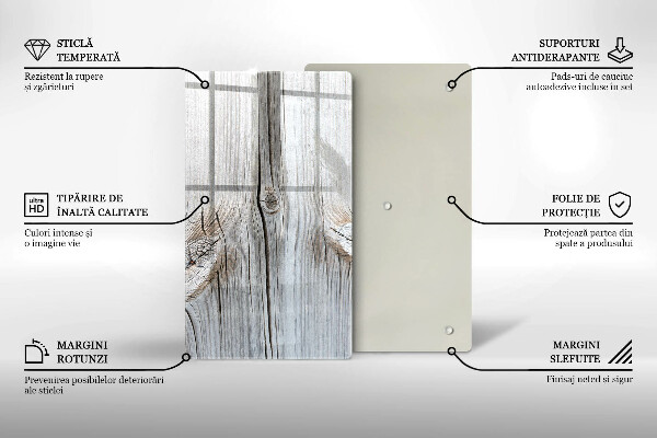 Protection pour plaque de cuisson Structure en bois clair