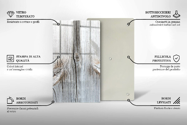Protection pour plaque de cuisson Structure en bois clair
