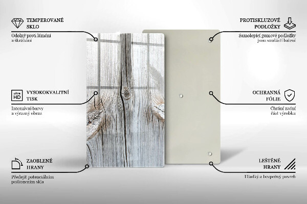 Protection pour plaque de cuisson Structure en bois clair