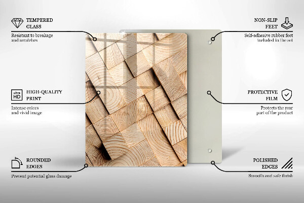 Protection pour plaque de cuisson Vagues abstraites