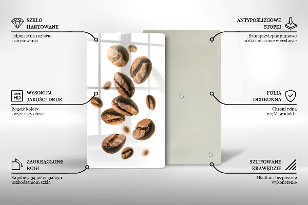 Protection pour plaque de cuisson Grains de café