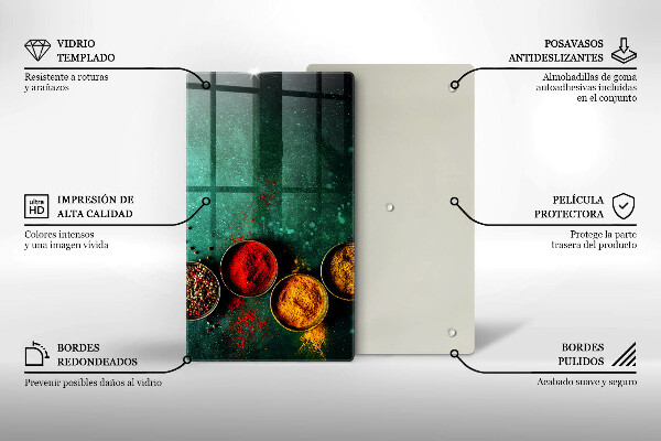 Protection pour plaque de cuisson Épices orientales