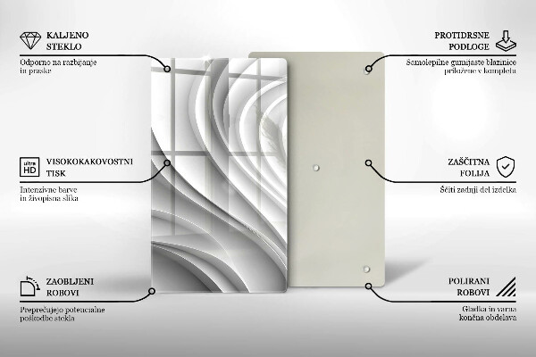 Protection pour plaque de cuisson Lignes géométriques