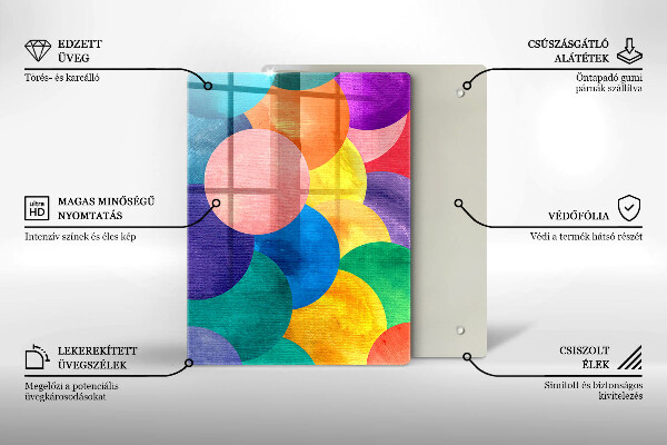 Protection pour plaque de cuisson Lignes géométriques