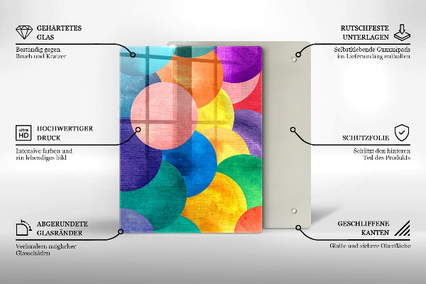 Protection pour plaque de cuisson Lignes géométriques