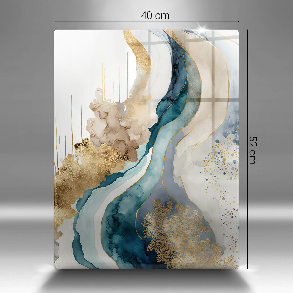 Protection pour plaque de cuisson Marbre coloré