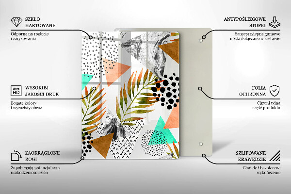 Protection pour plaque de cuisson Marbre bleu et or