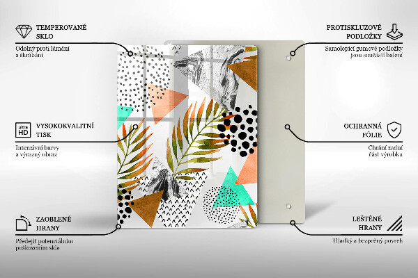 Protection pour plaque de cuisson Marbre bleu et or