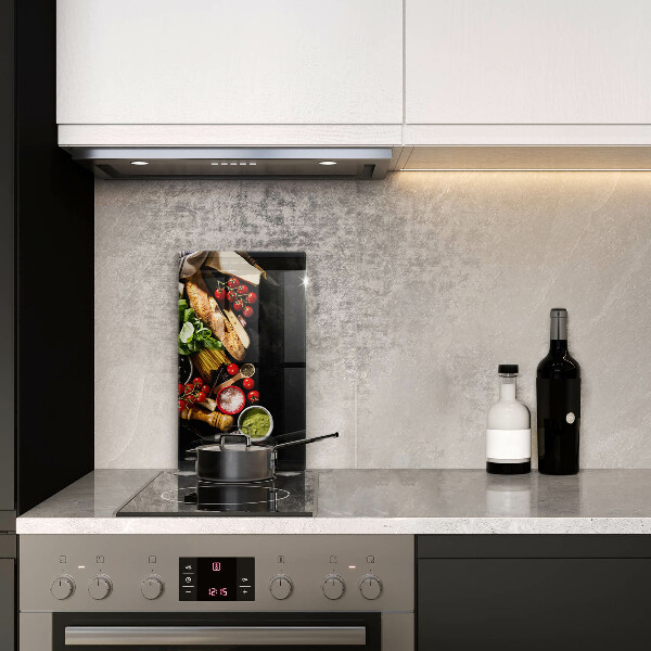 Protection pour plaque de cuisson Ingrédients et épices italiens