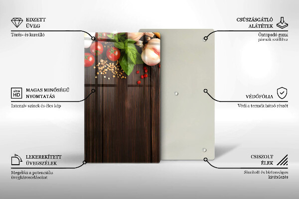 Protection pour plaque de cuisson Des légumes sur la table