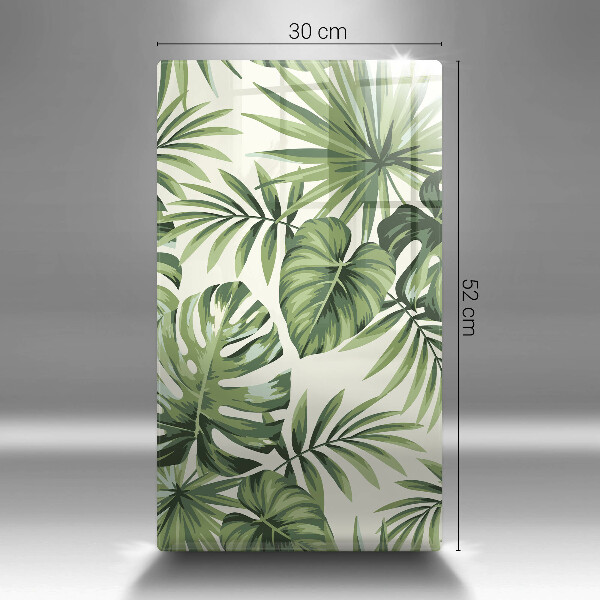 Protection pour plaque de cuisson Illustration de feuilles de Monstera