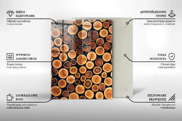 Protection pour plaque de cuisson Modèle de feuilles de bohème