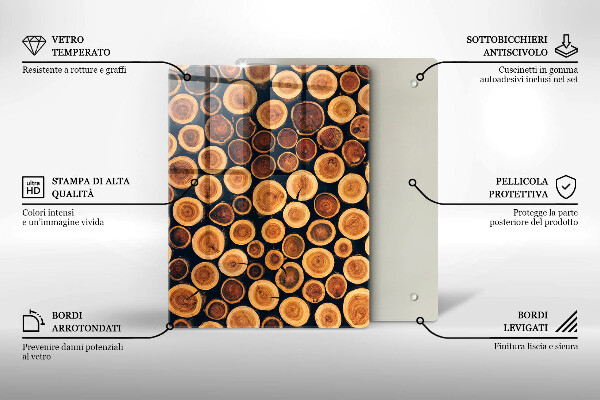 Protection pour plaque de cuisson Modèle de feuilles de bohème
