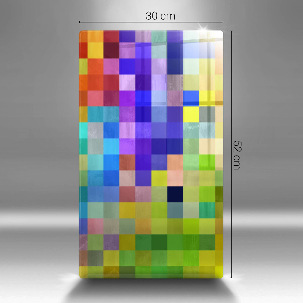 Planche D couper Verre Carr s De Pixels Color s