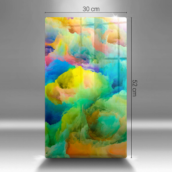 Planche à découper verre Abstraction colorée