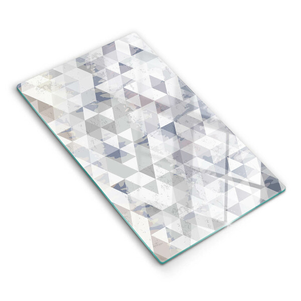 Planche à découper verre Modèle de triangles