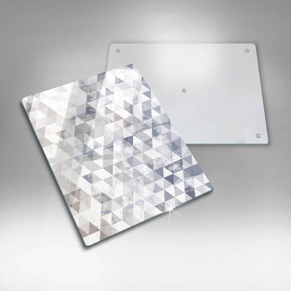 Planche à découper verre Modèle de triangles